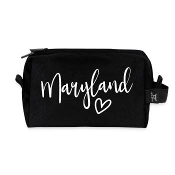 Maryland Heart Women’s Love Maryland - Trousse de toilette en tissu recyclé - noir - Devant