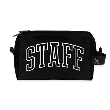 Staff - Recycelte Kulturtasche - Schwarz - Vorne