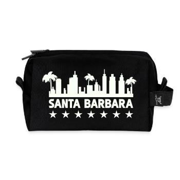 Santa Barbara Küsten Skyline  - Recycelte Kulturtasche - Schwarz - Vorne