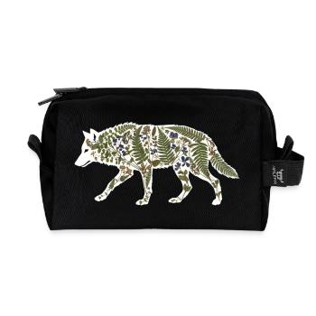 wolf-botanical - Recycelte Kulturtasche - Schwarz - Vorne