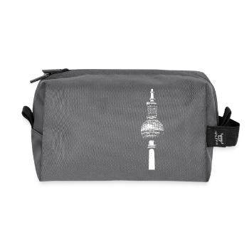 Fernsehturm Berlin Alex - Recycelte Kulturtasche - Anthrazit - Vorne