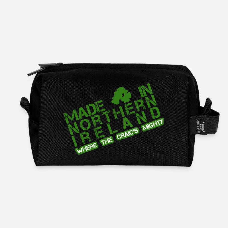 Made in Nordirland - Recycelte Kulturtasche - Schwarz