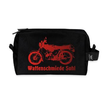 Simson S51 Waffenschmiede - Recycelte Kulturtasche - Schwarz - Vorne