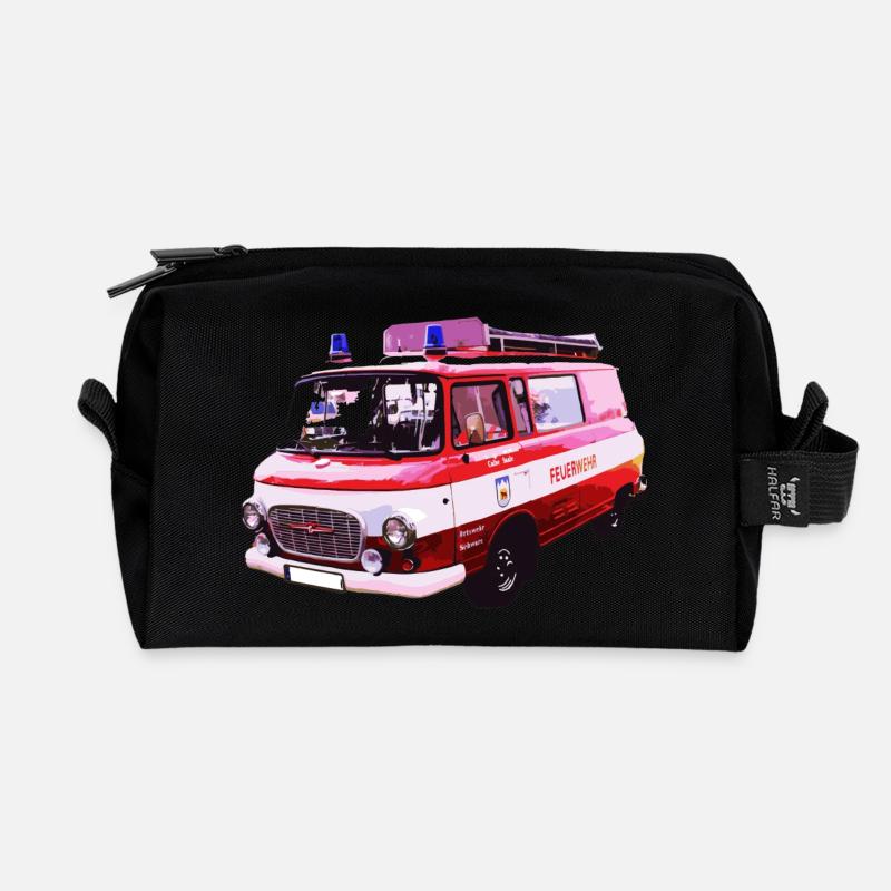 Barkas B1000 Feuerwehr - Recycelte Kulturtasche - Schwarz