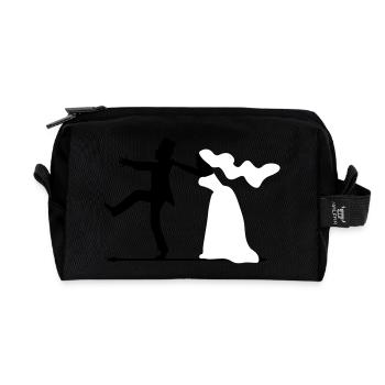 enterrement de vie de garçon et de jeune fille - Trousse de toilette en tissu recyclé - noir - Devant