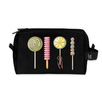 Lollies - Recycelte Kulturtasche - Schwarz - Vorne