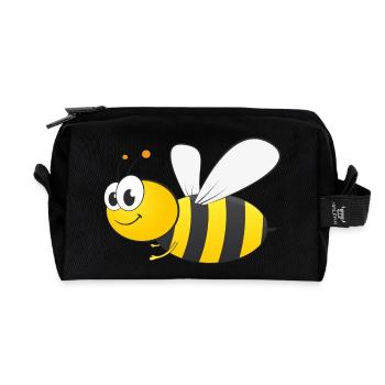 93 bie - Trousse de toilette en tissu recyclé - noir - Devant