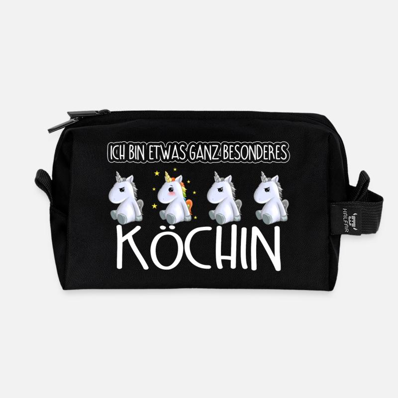KÖCHIN - Toll - Recycelte Kulturtasche - Schwarz