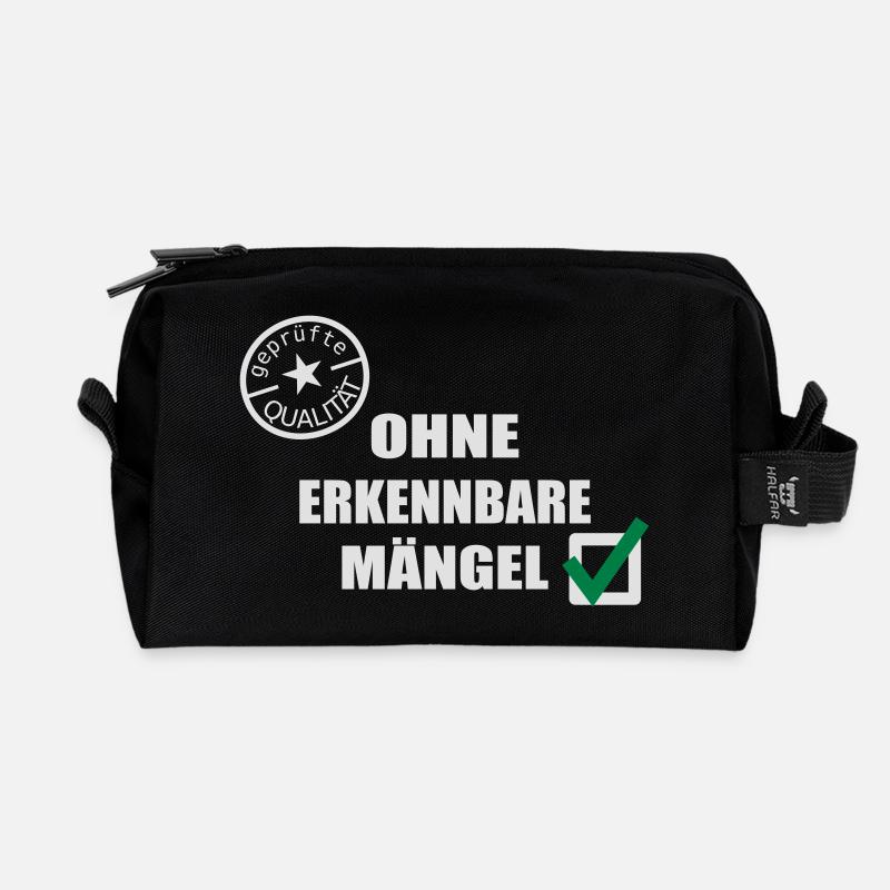 Oldies Gütesiegel geprüfte Qualität Geburtstag - Recycelte Kulturtasche - Schwarz