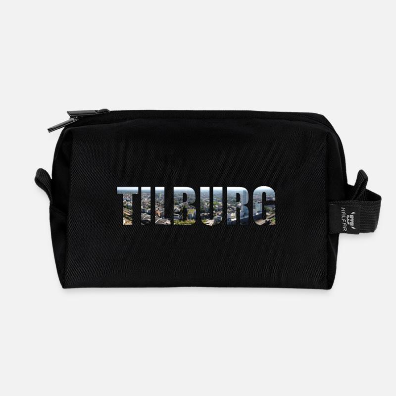 NETHERLANDS TILBURG - Recycled Toiletry Zip Bag - black