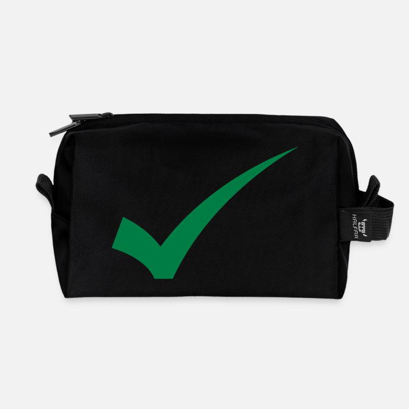 nick - Recycelte Kulturtasche - Schwarz