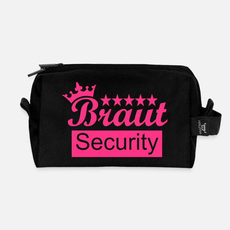 Braut - Recycelte Kulturtasche - Schwarz
