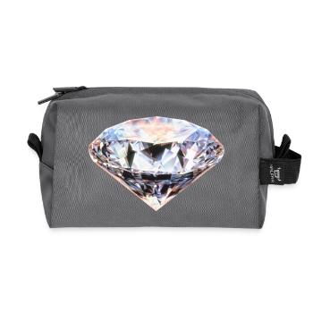 Diamant - Recycelte Kulturtasche - Anthrazit - Vorne