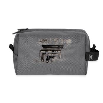 Shop-Kopie - Recycelte Kulturtasche - Anthrazit - Vorne
