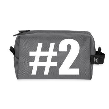 #2 - Recycelte Kulturtasche - Anthrazit - Vorne