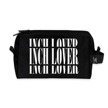 InchLover Weiss - Recycelte Kulturtasche - Schwarz - Vorne
