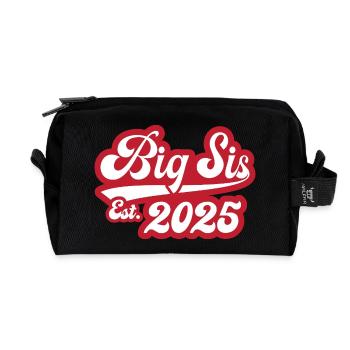 Big Sis Est 2025 - Recycelte Kulturtasche - Schwarz - Vorne