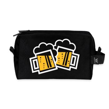 XZwei Originale Bayern (2 / NEG) - Trousse de toilette en tissu recyclé - noir - Devant