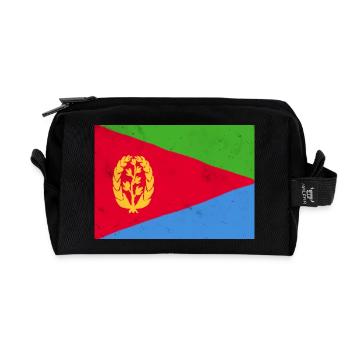 Eritreische Flagge – Afrikanische Identität - Recycelte Kulturtasche - Schwarz - Vorne