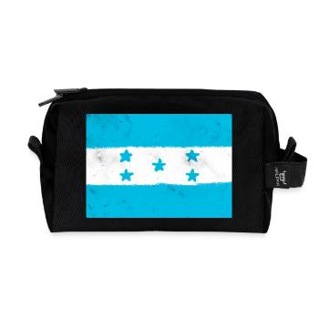 Drapeau du Honduras - Trousse de toilette en tissu recyclé - noir - Devant