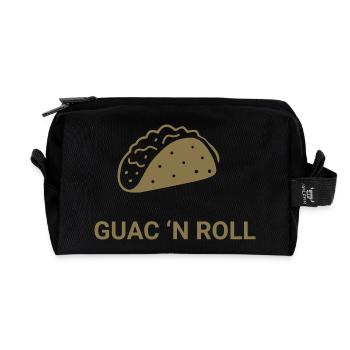 Guac 'n Roll - Recycled Toiletry Zip Bag - black - Front