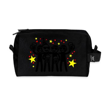 Geburtstagsparty Team - Recycelte Kulturtasche - Schwarz - Vorne
