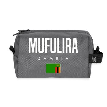 Mufulira Sambia - Recycelte Kulturtasche - Anthrazit - Vorne
