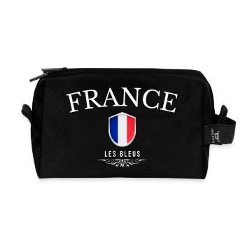 Originaire de France, né en France - Trousse de toilette en tissu recyclé - noir - Devant