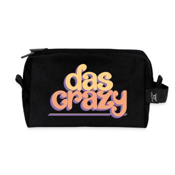 Das crazy - Recycelte Kulturtasche - Schwarz - Vorne