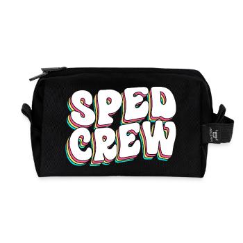 Special Needs School Teacher Special Education Pedagogue - Recycled Toiletry Zip Bag - black - Front