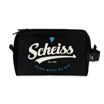 Fuck nothing - Recycled Toiletry Zip Bag - black - Front
