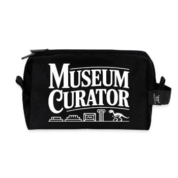 Museum Curator - Recycled Toiletry Zip Bag - black - Front