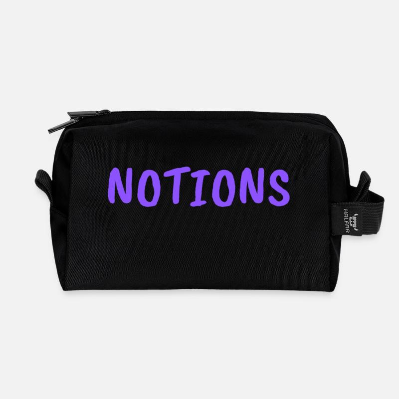 NOTIONS - Recycled Toiletry Zip Bag - black