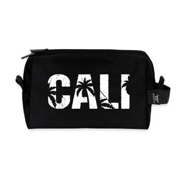 Cali Palmen Kalifornien - Recycelte Kulturtasche - Schwarz - Vorne