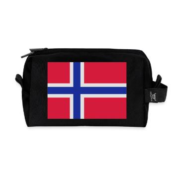 Norwegen - Recycelte Kulturtasche - Schwarz - Vorne