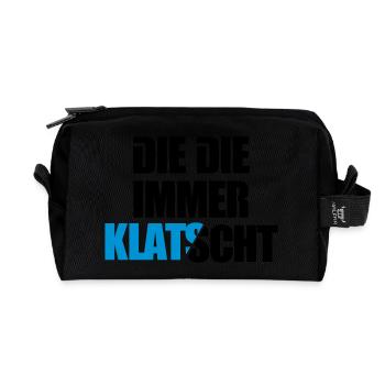 Die immer klatscht Mdma Emma Festival Afterhours - Recycelte Kulturtasche - Schwarz - Vorne