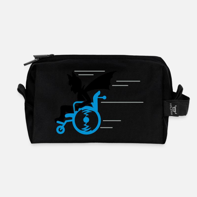 senior superhero (3c) - Recycled Toiletry Zip Bag - black