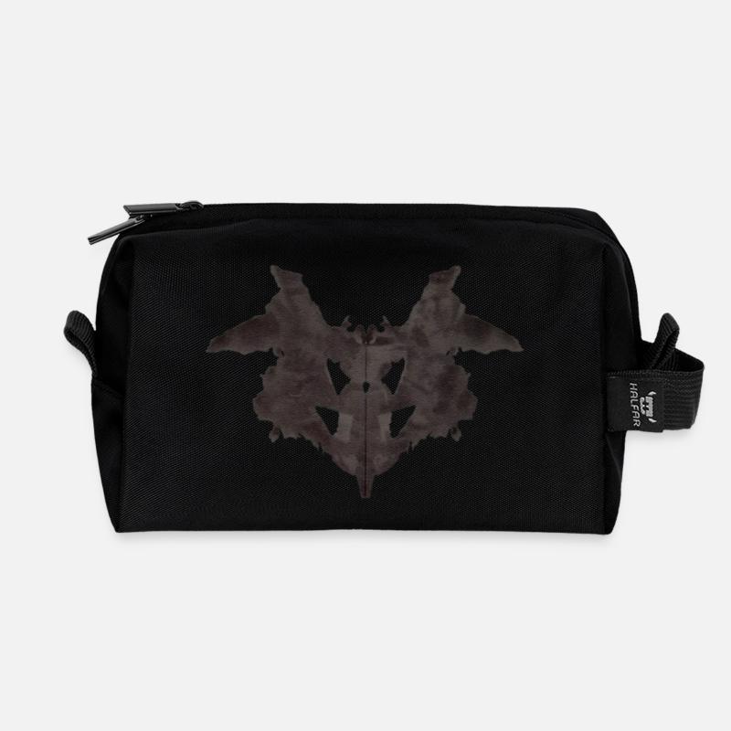 Artichok thème Rorschach test n°01 - Recycelte Kulturtasche - Schwarz