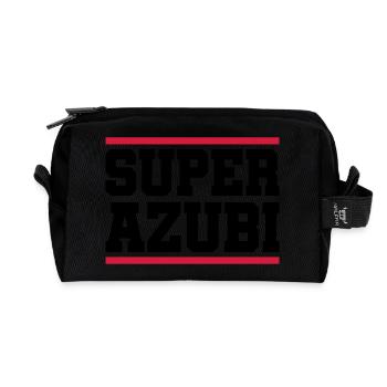 super azubi - Recycelte Kulturtasche - Schwarz - Vorne