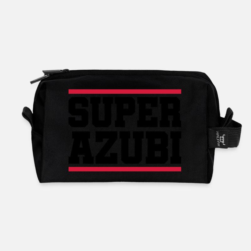 super azubi - Recycelte Kulturtasche - Schwarz