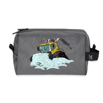 gelbe Schneeschaufel - Recycelte Kulturtasche - Anthrazit - Vorne