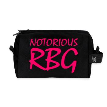 NOTORIOUS RBG - Recycled Toiletry Zip Bag - black - Front