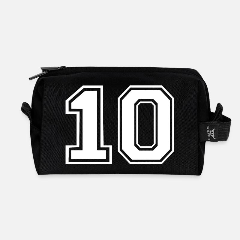 10 - Recycelte Kulturtasche - Schwarz