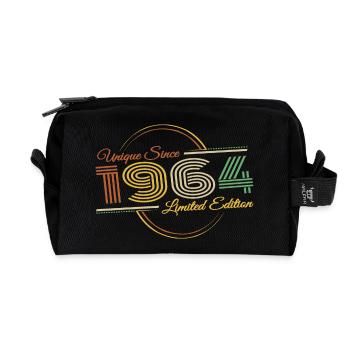 Jahrgang 1964 Geburtstag Retro Einzigartig - Recycelte Kulturtasche - Schwarz - Vorne
