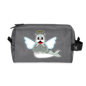 Ailes d’Ange des Phoques - Trousse de toilette en tissu recyclé - anthracite - Devant