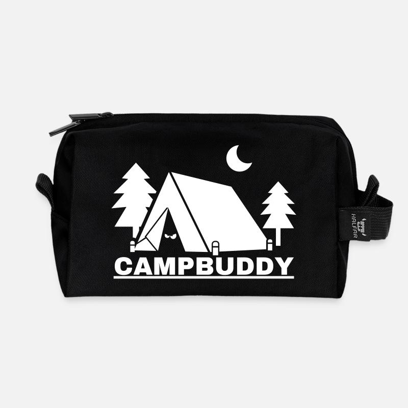 CampBuddy - Recycelte Kulturtasche - Schwarz