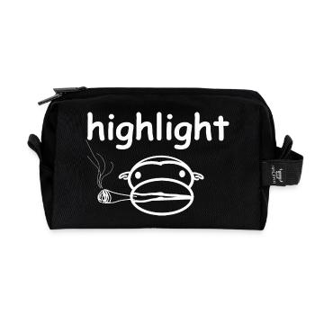 Souligner - Trousse de toilette en tissu recyclé - noir - Devant