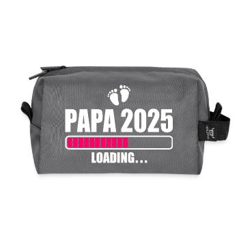 Papa 2025 - Recycelte Kulturtasche - Anthrazit - Vorne