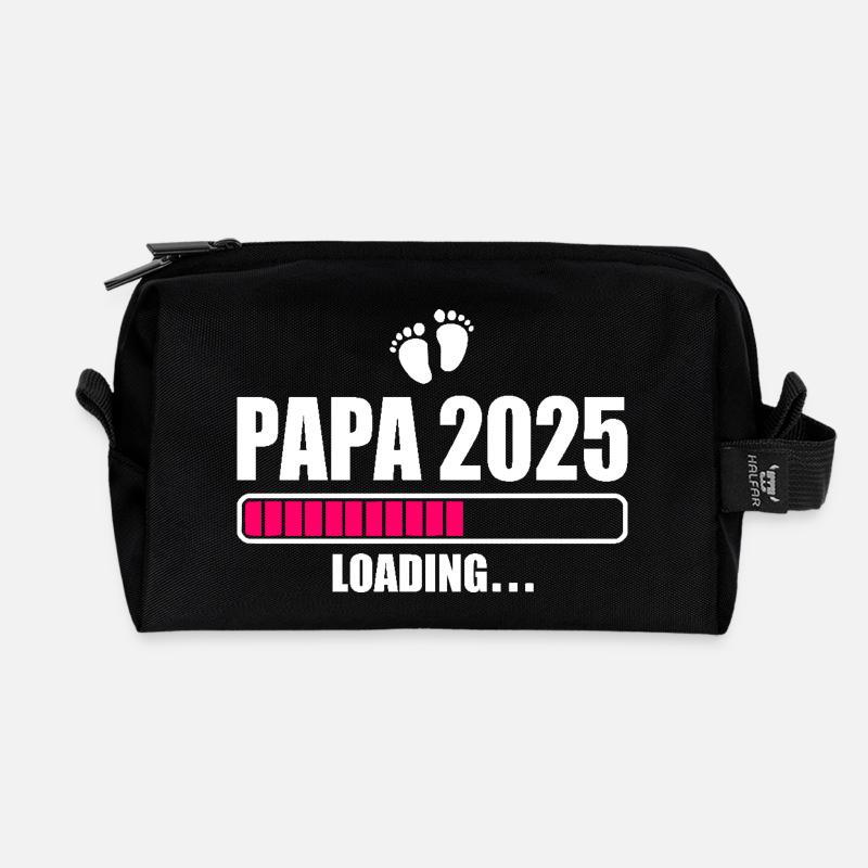 Papa 2025 - Recycelte Kulturtasche - Schwarz