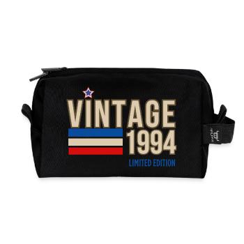 Vintage 1994 limited edition - Trousse de toilette en tissu recyclé - noir - Devant